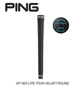 ピン グリップ【5本セット】GP 360 LITE TOUR VELVET ROUND バックラインなし 太さ（アクア） 【日本正規品】