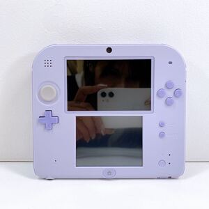 163【中古】Nintendo 2DS 本体 FTR-001 ニンテンドー2DS ラベンダー タッチペン付き 任天堂 ゲーム 動作確認 初期化済み 現状品