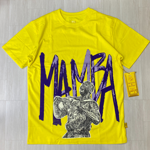 米国新進気鋭ブランド 【M】 Bricks & Butter ブリックス＆バター 半袖 グラフィック Tシャツ NBA マンバ MANBA 黄/ムラサキ USA正規品