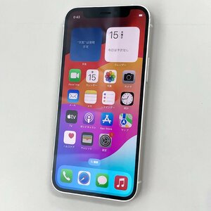 【送料無料 中古】SIMフリー iPhone12 mini 64GB ホワイト MGA63J/A 赤ロム保証 au版【京都駅前】