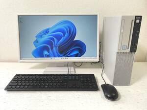 ☆中古超美品☆NEC　デスクトップPC　PC-MRM28LZ6AAS4　Core i5-8400 Win11 Pro 64bit メモリ8GB HDD1TB モニタ付き 超おすすめです