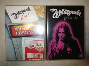 Whitesnake [LIVE SWEET SATISFACTION ROCK] と [Victim Of Love 1980] 輸入盤DVD送料込即決です。