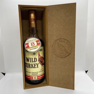 TM☆古酒 WILD TURKEY ワイルドターキー 8年 旧ラベル バーボン ウイスキー 750ml 50.5% 木箱☆