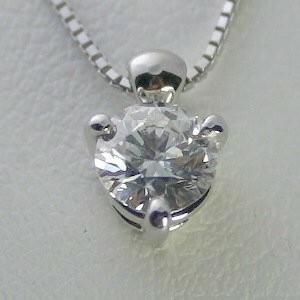 ダイヤモンドネックレス ダイヤモンド プラチナ 0.4カラット 鑑定書付 0.40ct Dカラー VVS1クラス 3EXカット GIA