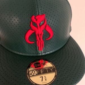 PUレザー スターウォーズ ボバフェット 59FIFTY Boba Fett 59FIFTY 7 5/8 ニューエラ ダースベイダー 欧州限定 ジャンゴフェット 5950 60.6