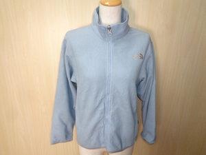 n65◆THE NORTH FACE ジップアップフリースジャケット◆ザ・ノースフェイス ガールズ サイズM 薄紫 子供服 ジップインジップ対応 6C