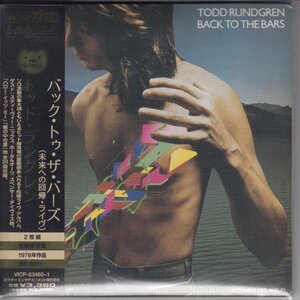 【未開封】紙ジャケ TODD RUNDGREN / BACK TO THE BARS（国内盤2枚組CD）