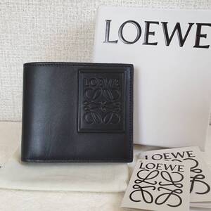 【新品・未使用】LOEWE バイフォールド ウォレット 二つ折り財布 　ブラック　C565302X02