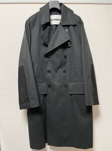 【46】ジルサンダー jil sander オーバーサイズトレンチコート ブラック 黒 prada oamc the row comoli バーバリー Burberry