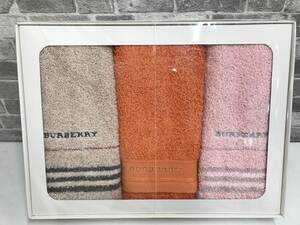 ★未使用★ BURBERRY バーバリー フェイスタオルセット 3枚