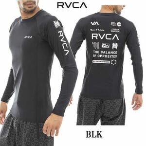 RVCA メンズ 長袖 ラッシュガード トレーニングウェア 水着 ルーカ ルカ 吸汗速乾 L