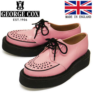 GEORGE COX (ジョージコックス) SKIPTON 3588 VI ラバーソール レザーシューズ 450 PINK UK6-約25.0cm