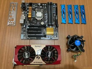 作動品 i7-4790 マザーボード m-atx gtx760 メモリ ddr3 1866 32gb intel gigabyte palit ares インテル ギガバイト geforce クーラー core