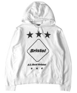 FCRB EMBLEM PULL OVER PARKA サイズM エンブレムパーカー スウェット 白 F.C.R.B.