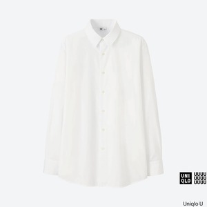 UNIQLO U（ユニクロ　ルメール　コラボ） 旧タグ EFCブロードシャツ（長袖） White Lサイズ 新品タグ付き レア