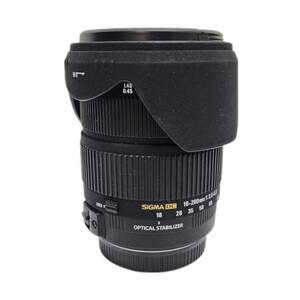 SIGMA シグマ 高倍率ズームレンズ 18-200mm f3.5-6.3 dc os キヤノン用 カメラレンズ 交換レンズ 箱付き 【中古】 22501K53