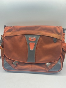 N38255■【 T-TECH BY TUMI 】 トゥミ 5508FLM メッセンジャー ショルダー バッグ オレンジ系 グレー ブランド テック 約32×39×10cm ■