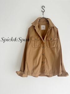 【送料230円】Spick&Span スピック&スパン ミリタリーシャツ ベージュ