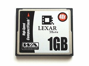【残り1枚】☆美品☆ CFカード 1GB 40x レキサーメディア Lexar Media コンパクトフラッシュ CompactFlash Card