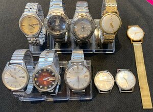 【5MHシャ09018F】1円スタート★SEIKO★メンズ★腕時計★自動巻き★稼働品★難あり★コレクション★中古★まとめ★10点セット