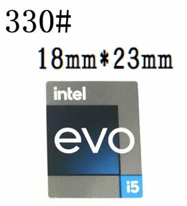 330# 新世代【intel evo i5】エンブレムシール　■18mm*23mm■ 条件付き送料無料