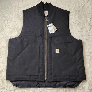 新品 Carhartt　ダックベスト　BLACK　size　XL　メキシコ製