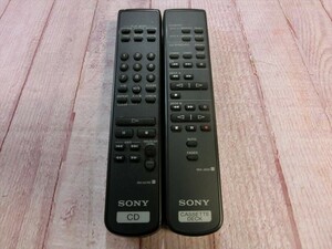 T【4い-39】【送料無料】SONY RM-DX740 CDプレイヤー用・RM-J920 カセットデッキ用 リモコン/ジャンク扱い/※傷・汚れ有