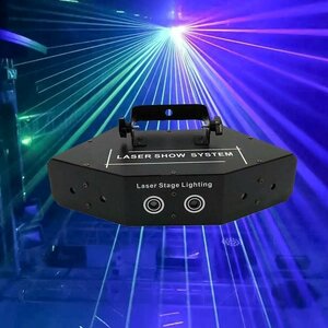 LRM1826★AUCD DMX 6レンズ DMX512 RGBフビームルカラー スキャンレーザーーザーライト ネ ホットワークレームパーティーDJ