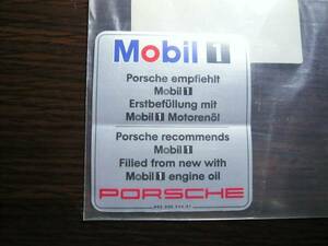 新車当時のポルシェ純正９９３　Mobil Oil　デカール（生産中止品）未開封