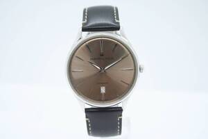 【美品 保証付 動作確認済】Hamilton Jazzmaster Thinline Automatic H385250 Brown Dial Mens ハミルトン ジャズマスター 自動巻 #T373