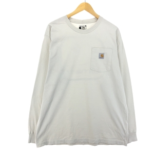 古着 カーハート Carhartt Loose Fit バックプリント ロングTシャツ ロンT メンズL /eaa450610 【SS2409_10%】