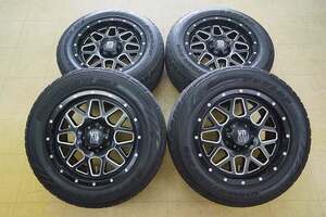 【中古 SET】265/60R18 ダンロップ グラントレック AT3 KMC XD SERIES 18インチ 6H139.7 9J+18 ランクル プラド ハイラックス FJクルーザー