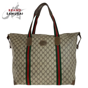 GUCCI グッチ シェリーライン オールドグッチ GGスプリーム ベージュ 89.19.012 トートバッグ ショルダーバッグ レディース 407566