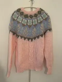 LE PULL-OVER ノルディック柄セーター