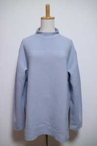 CFCL GARTER MOCKNECK LONG SLEEVE T-SHIRT シーエフシーエル モックネック Tシャツ ロングスリーブ ニット イッセイミヤケ ライトグレー