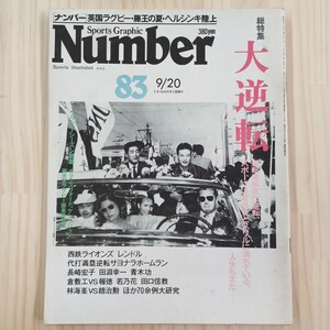 雑誌　Number / スポーツ・グラフィック・ナンバー 83 昭和58年 レンドル 西鉄ライオンズ 長崎宏子 田淵幸一 青木功★送料無料★匿名配送★