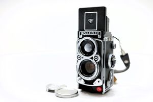 Megahouse　SHARAN　ROLLEIFLEX　AZONON 1:5.6 f=15cm　　　メガハウス シャラン ローライフレックス ミニ トイカメラ