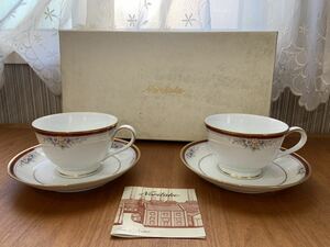 【未使用】Noritake ノリタケ VILLA HAVEN ヴィラヘブン カップ&ソーサー C/S C&S 2客セット ペア 