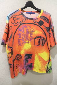 即決 05SS JUNYA WATANABE MAN COMME des GARCONS ジュンヤワタナベマン Basquiat バスキア 風 アート総柄プリントTシャツ メンズ M