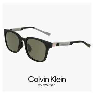 新品 カルバンクライン サングラス ck24530slb 002 calvin klein メンズ レディース スクエア ウェリントン 型 フレーム UVカット UV400