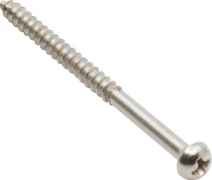 スクリュー Wood Screw - #3 x 1-3/8”, Phillips, Round Head, Black (1) [送料170円から 同梱可]