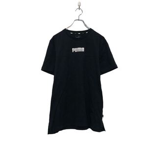 PUMA 半袖 ロゴ Tシャツ プーマ M ブラック ホワイト バックプリント クルーネック 古着卸 アメリカ仕入 a604-6320