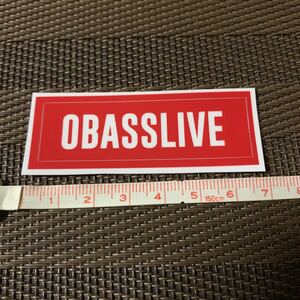 オーバスライブ［OBASSLIVE］/フィッシングロゴステッカー シール/モラモラ/MOLAMOLA/純正品#ブラックバスSupreme CHUMS