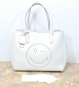 ANYA HINDMARCH EBURY SHOPPER WINK SMILY LEATHER TOTE BAG MADE IN ITALY/アニヤハインドマーチイーブリーレザートートバッグ