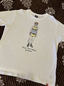 ニューバランス new balance 大人気お洒落ロゴプリント Tシャツ サイズXL 白ホワイト 綺麗な超美品②