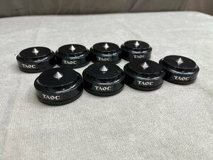 0912　中古品　オーディオ機器　インシュレーター　TAOC TITE25PIN　８個セット　タオック　プレート欠品