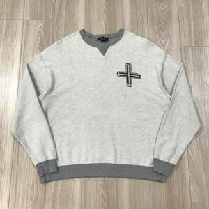 a.p.c inside out sweat cross APC france アーペーセー インサイド アウト 裏返し スウェット シャツ クロス プリント グレー トレーナー