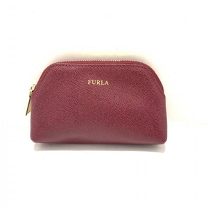 フルラ FURLA - レザー ボルドー ポーチ