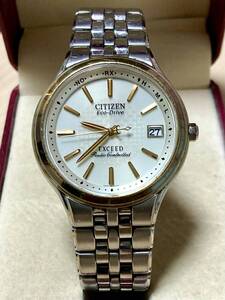 CITIZEN EXCEED エコドライブ　電波ソーラー　軽量チタン製