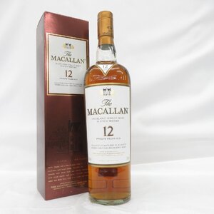 【未開栓】The MACALLAN ザ・マッカラン 12年 シェリーオーク 旧ボトル ウイスキー 700ml 40% 箱付 11766300 0122